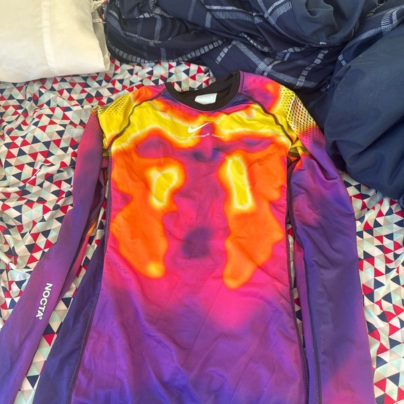 Nike NOCTA Purple and Orange Long Sleeve Shirt - Picture 1 of 1